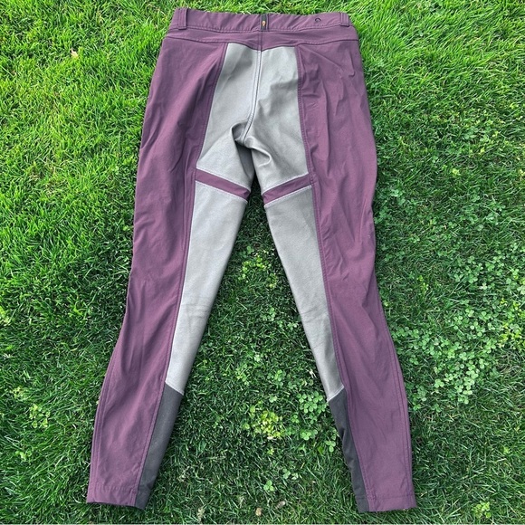 Kerrits Saddlery Horseback Riding Pants Breeches Mid Rise Raisin | Size Small - Picture 2 of 8